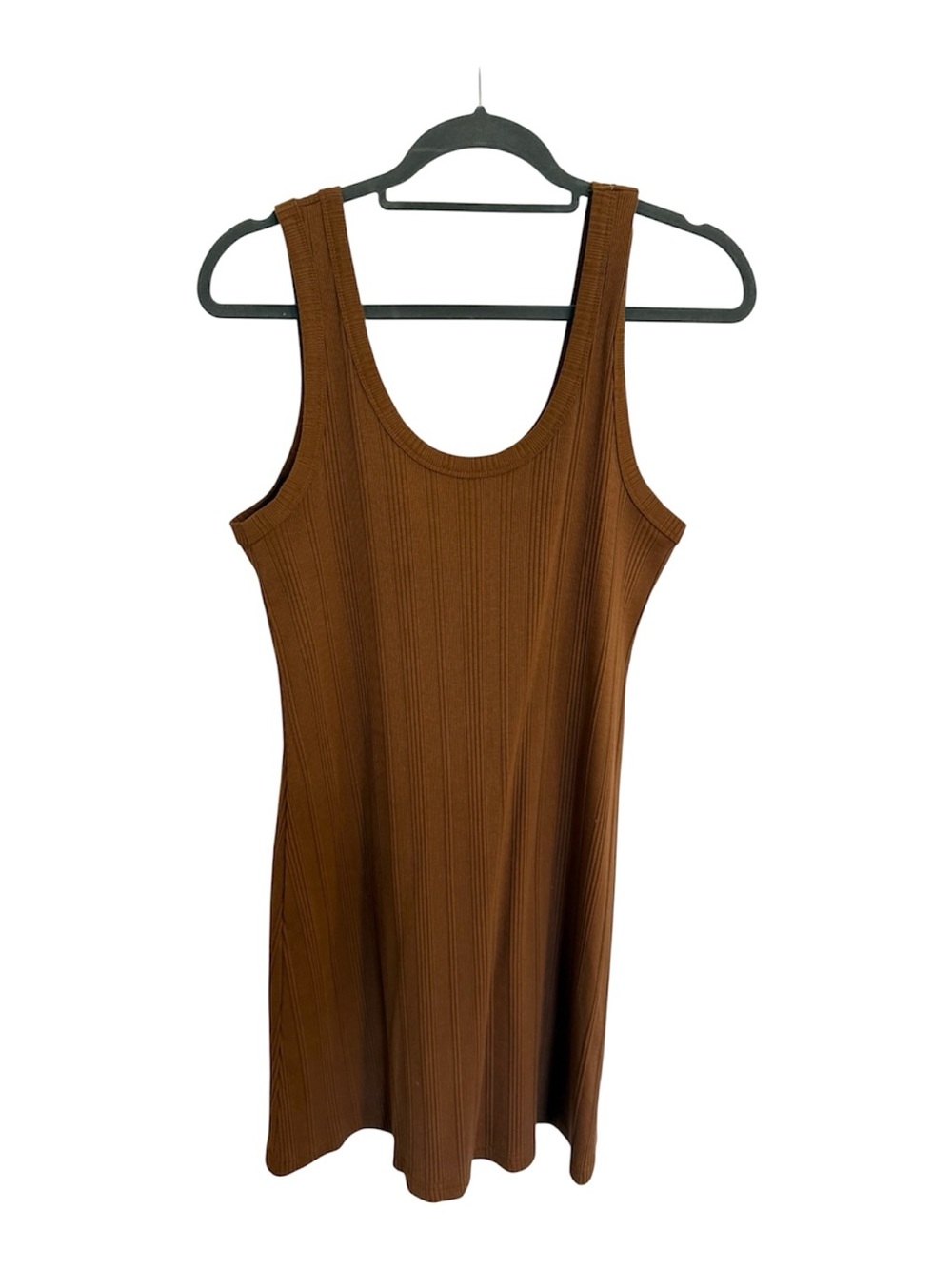 American Eagle Outfitters Ribbed Tank Dress - Brown